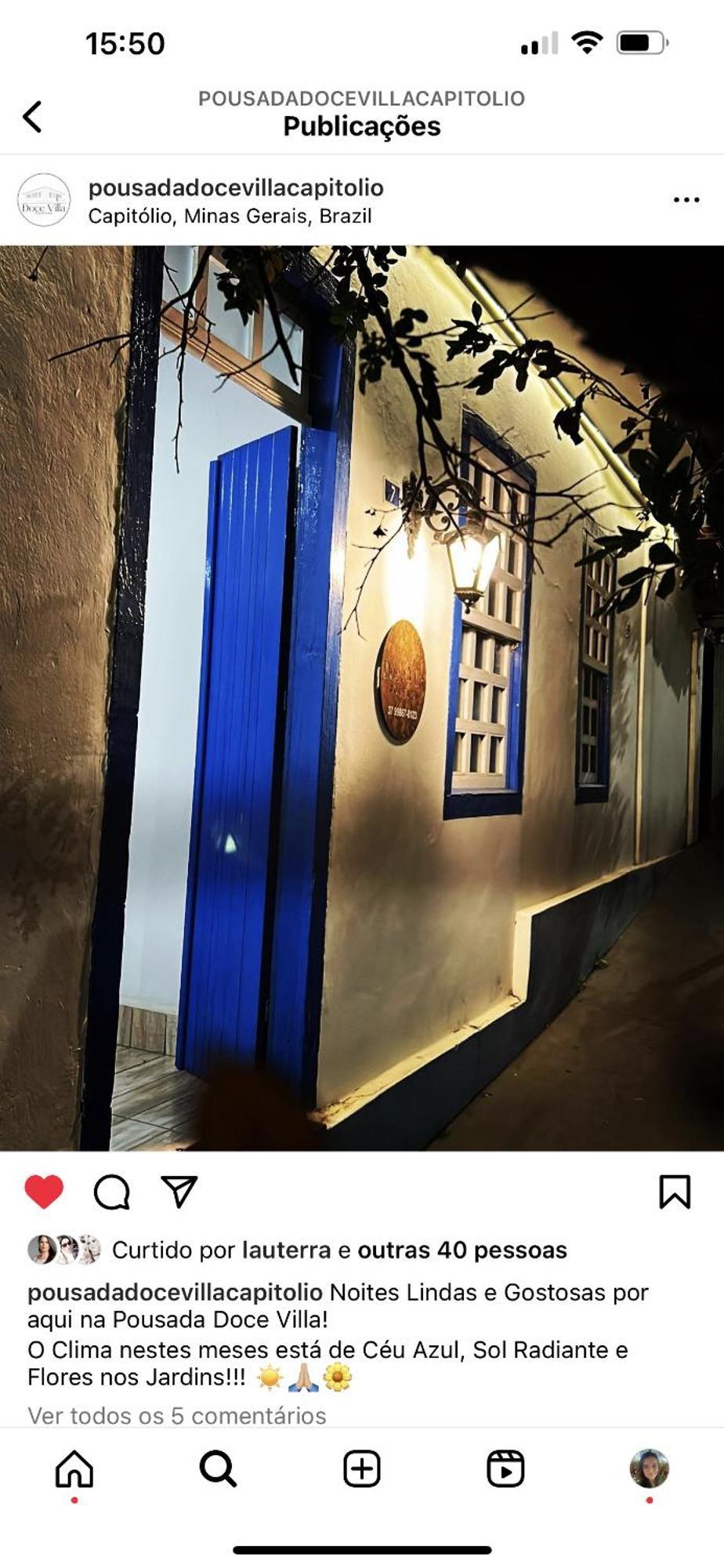 Pousada Doce Villa Capitólio Dış mekan fotoğraf